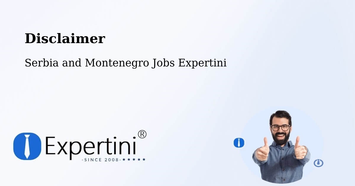 Disclaimer – Falher - Serbia and Montenegro Jobs Expertini